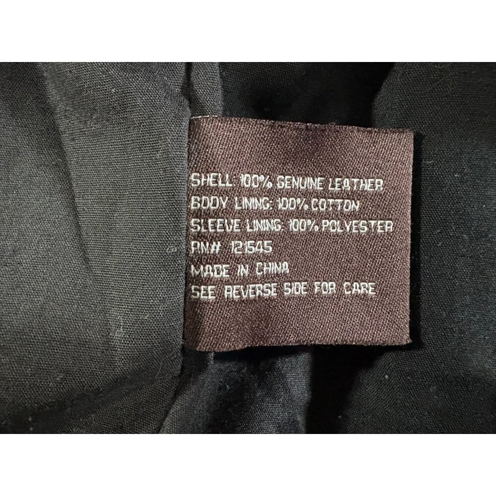 Michael Kors hoover soft Leather Biker Jacket Size 2XL color black - Picture 5 of 10